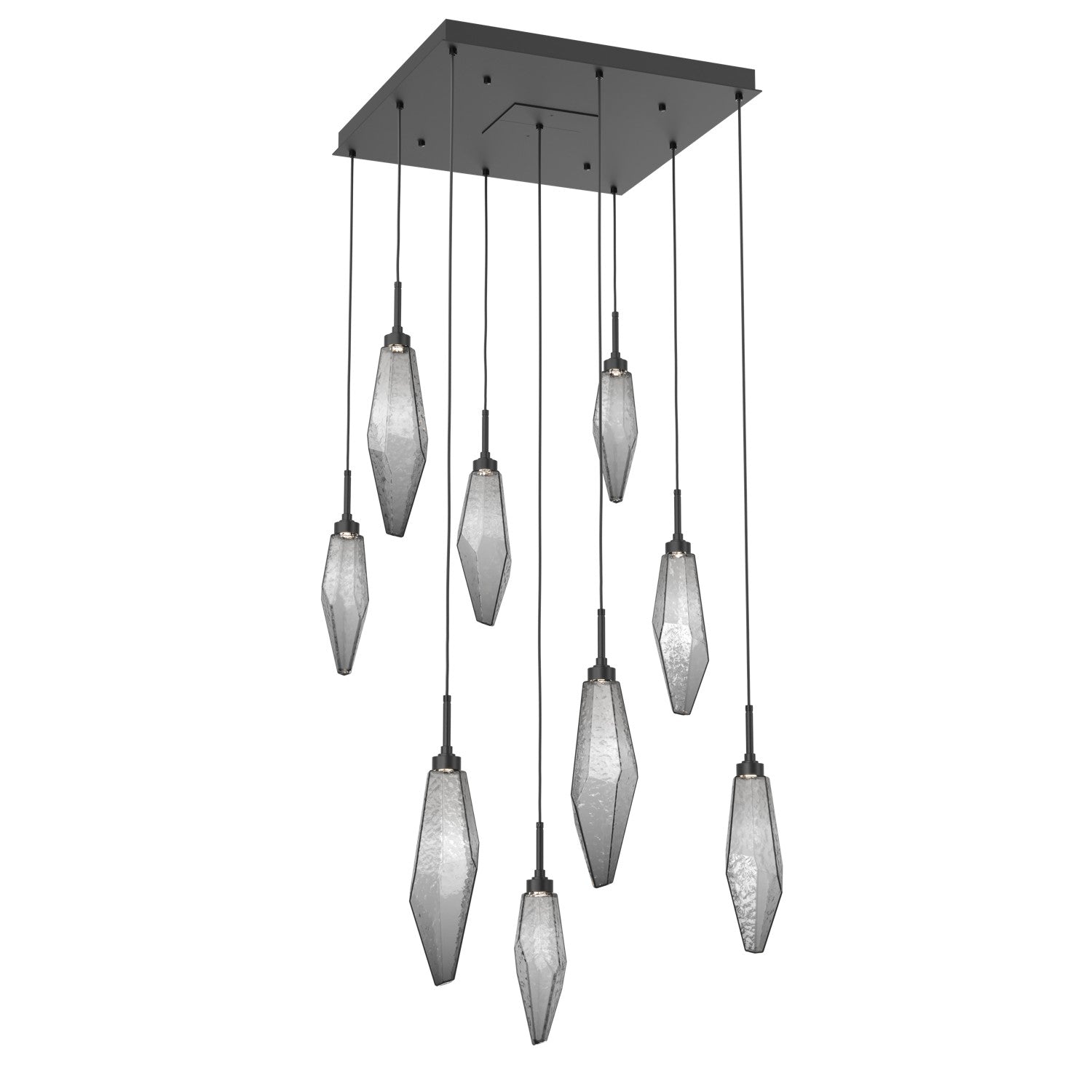 Hammerton Studio - CHB0050-09-MB-CS-C01-L1 - LED Pendant - Rock Crystal - Matte Black