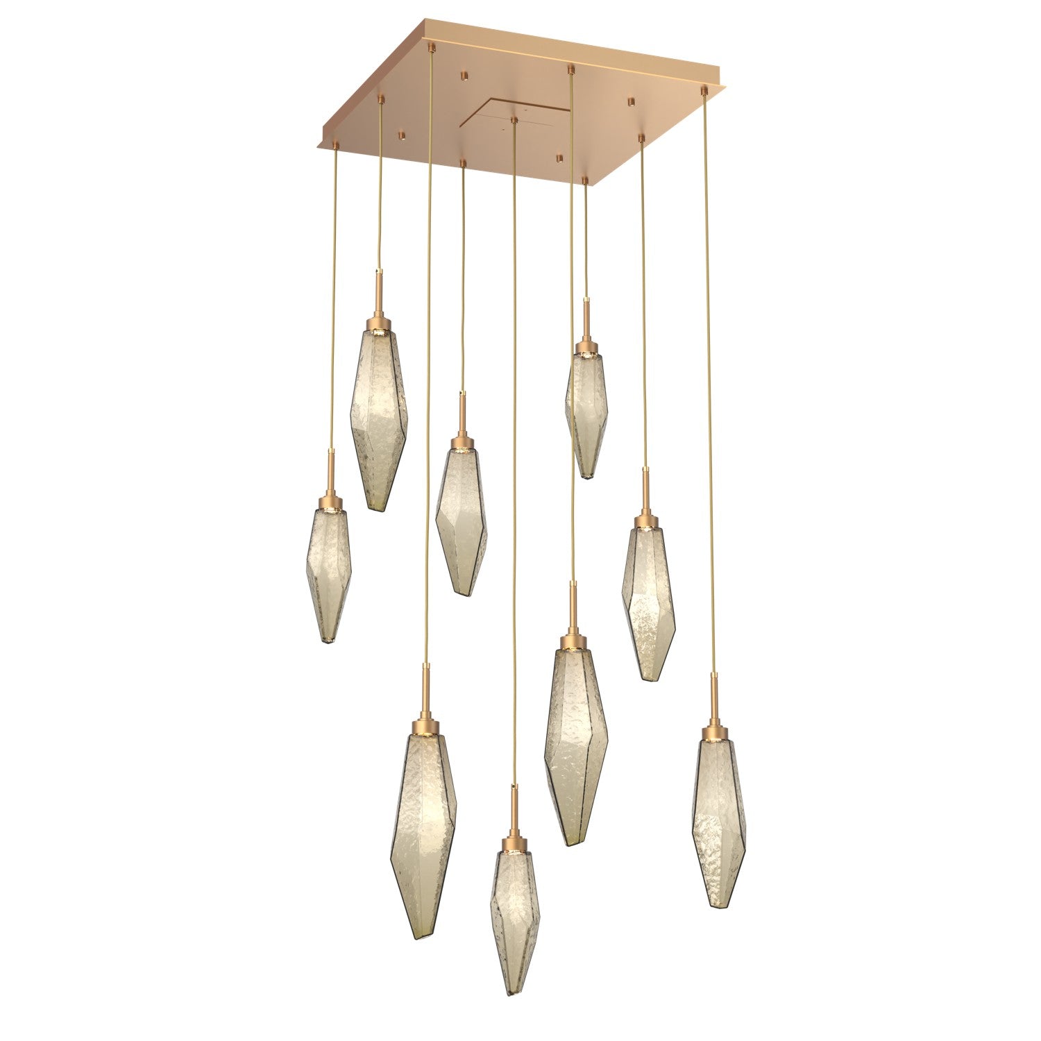 Hammerton Studio - CHB0050-09-NB-CB-C01-L1 - LED Pendant - Rock Crystal - Novel Brass