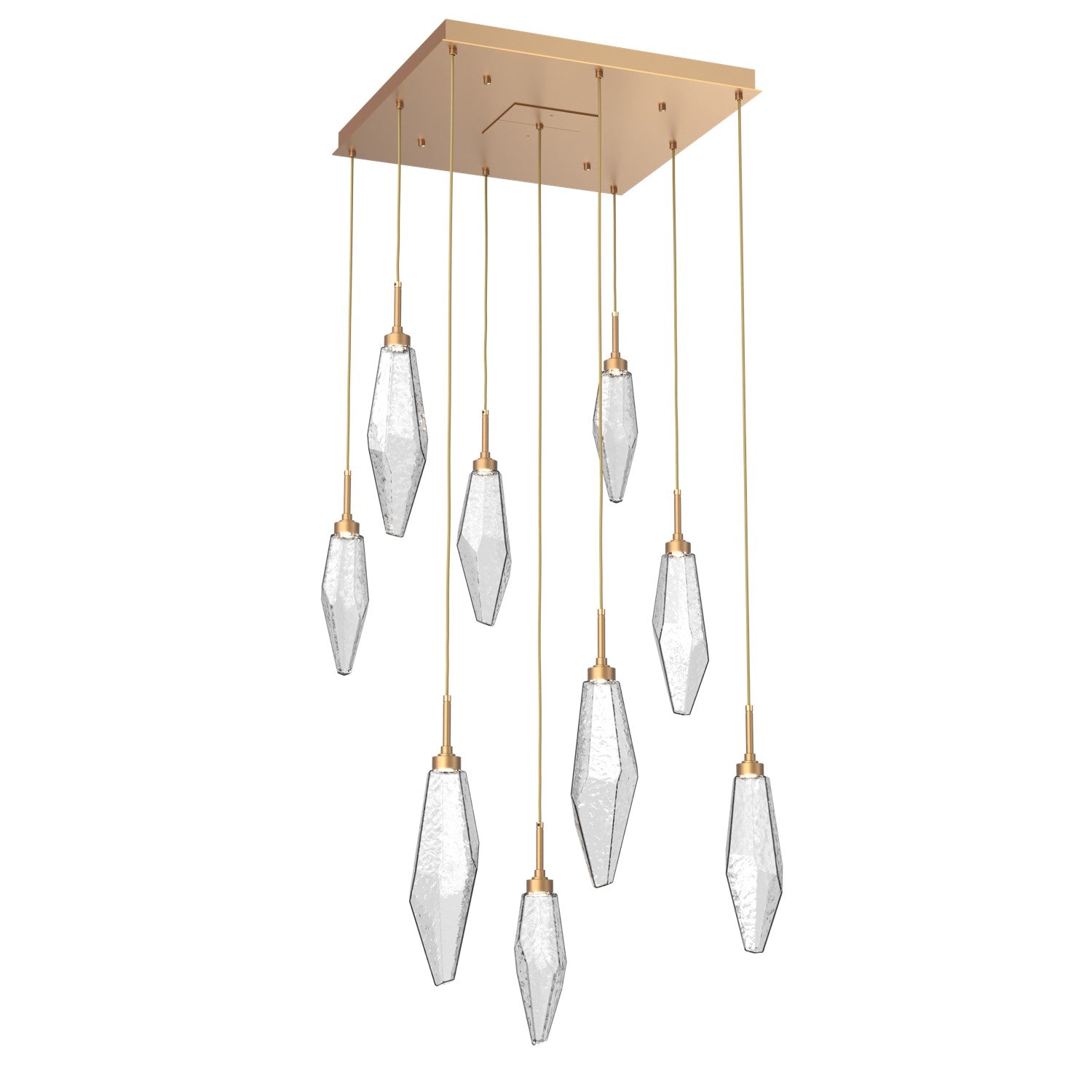 Hammerton Studio - CHB0050-09-NB-CC-C01-L1 - LED Pendant - Rock Crystal - Novel Brass