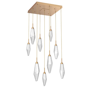 Hammerton Studio - CHB0050-09-NB-CC-C01-L3 - LED Pendant - Rock Crystal - Novel Brass