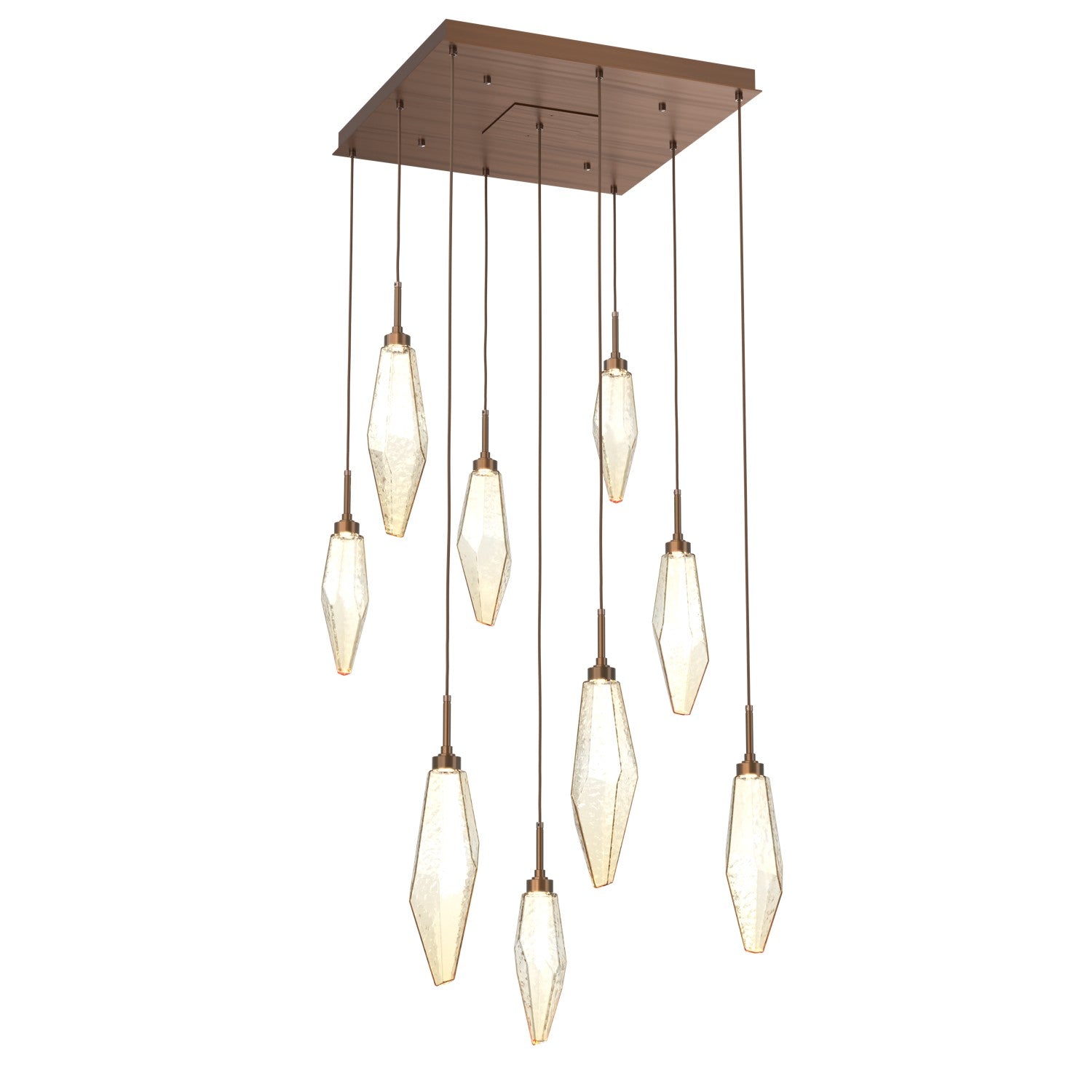 Hammerton Studio - CHB0050-09-RB-CA-C01-L1 - LED Pendant - Rock Crystal - Oil Rubbed Bronze