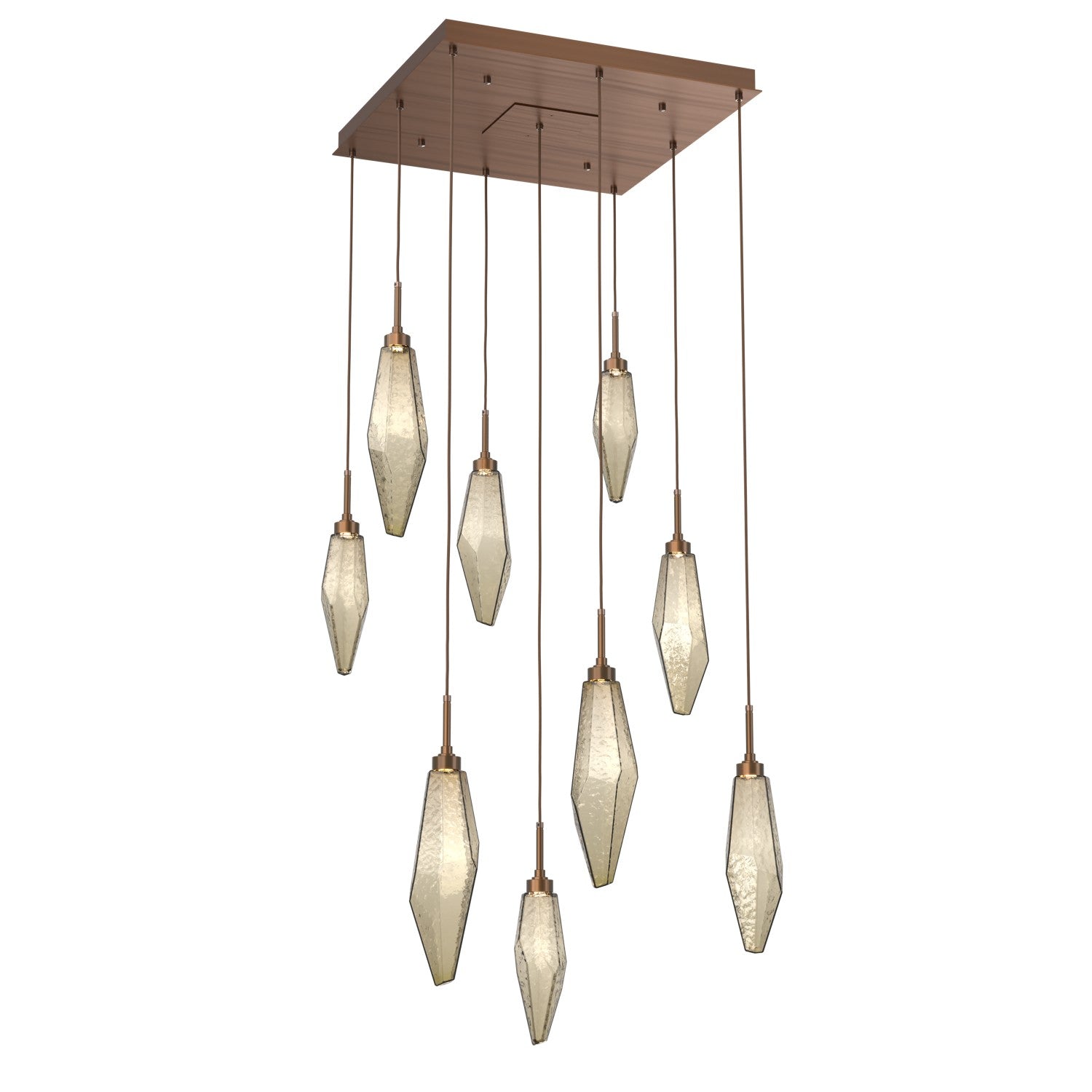 Hammerton Studio - CHB0050-09-RB-CB-C01-L1 - LED Pendant - Rock Crystal - Oil Rubbed Bronze