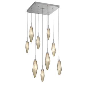 Hammerton Studio - CHB0050-09-SN-CB-C01-L1 - LED Pendant - Rock Crystal - Satin Nickel