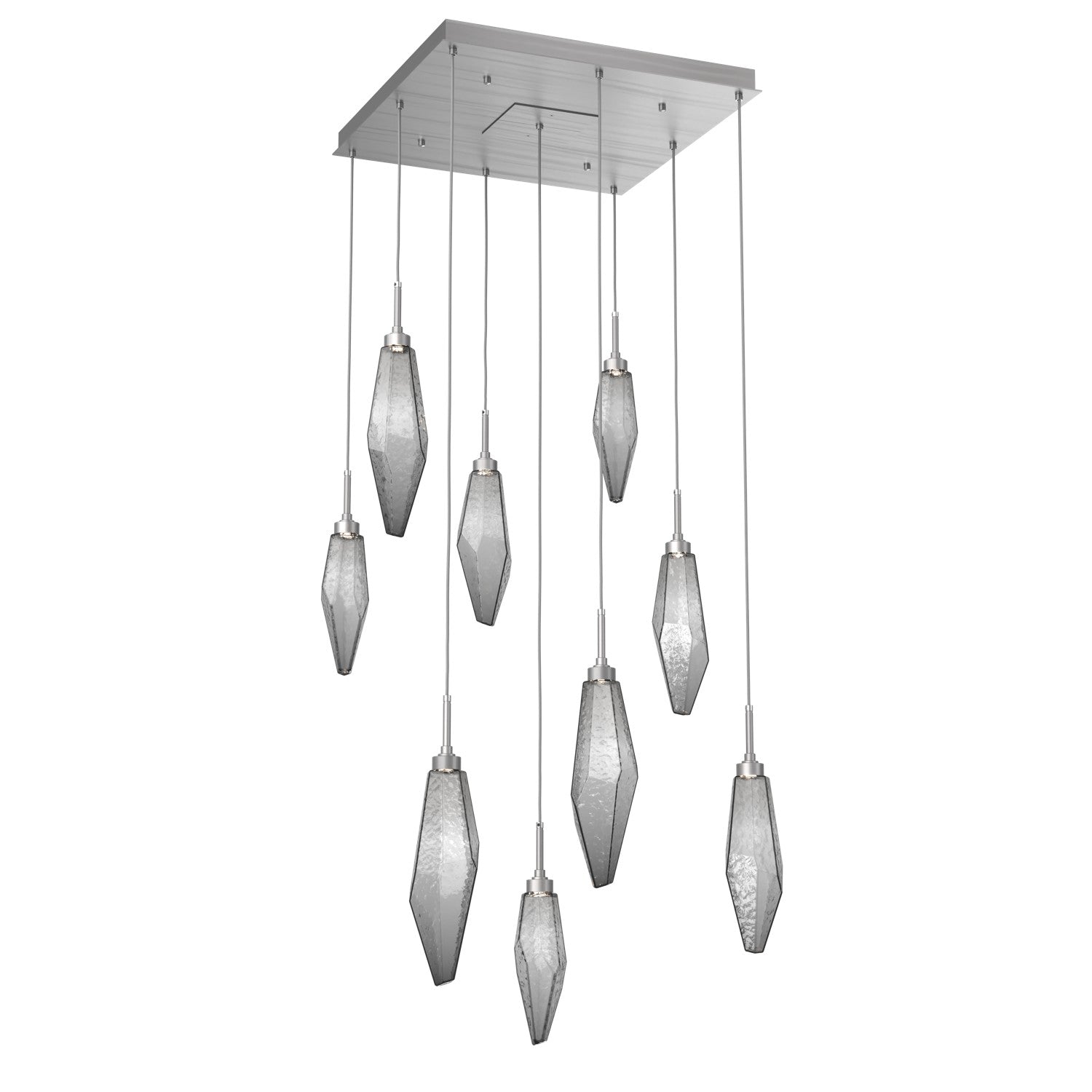 Hammerton Studio - CHB0050-09-SN-CS-C01-L1 - LED Pendant - Rock Crystal - Satin Nickel