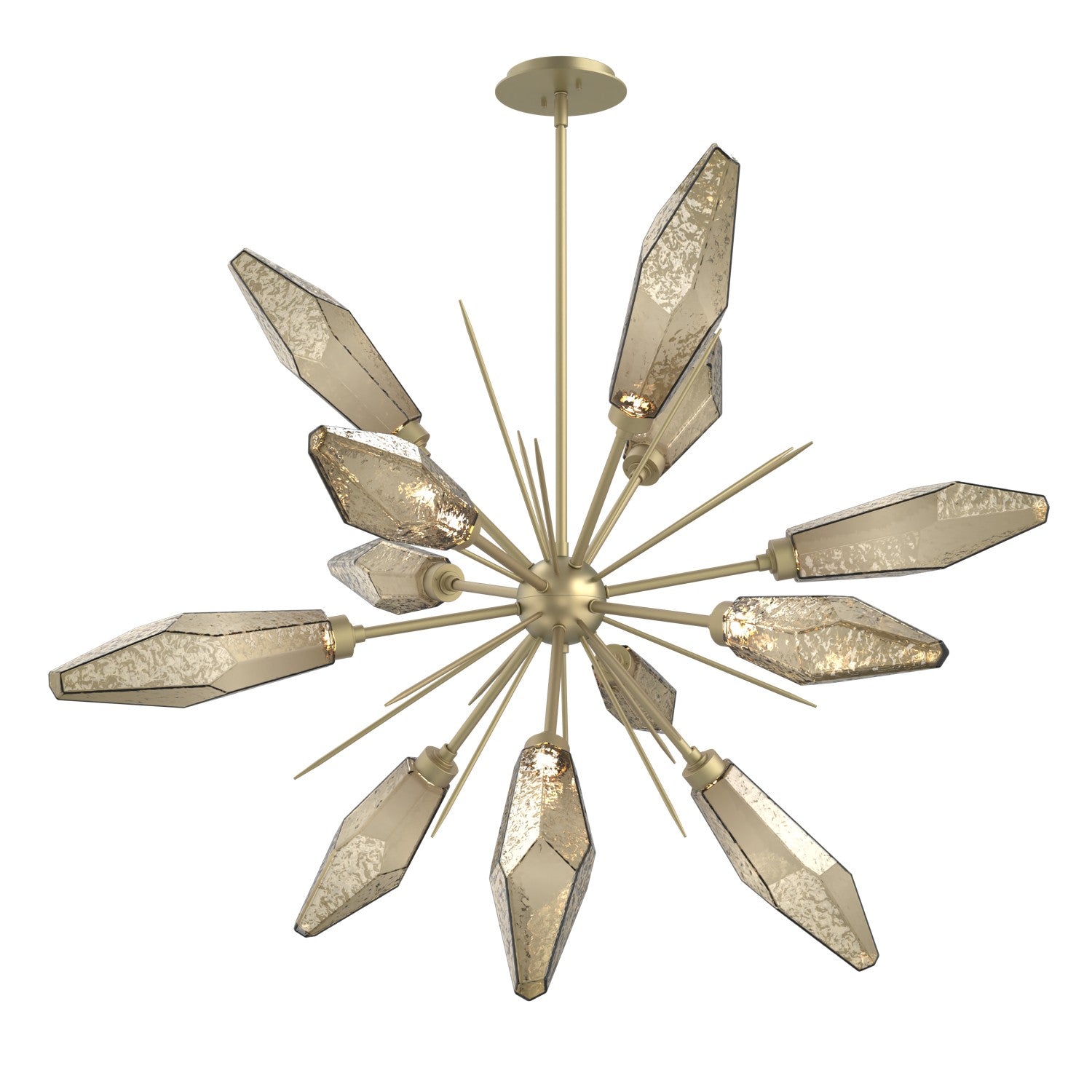 Hammerton Studio - CHB0050-0A-GB-CB-001-L1 - LED Starburst - Rock Crystal - Gilded Brass