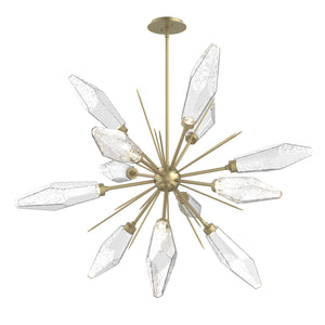 Hammerton Studio - CHB0050-0A-GB-CC-001-L1 - LED Starburst - Rock Crystal - Gilded Brass