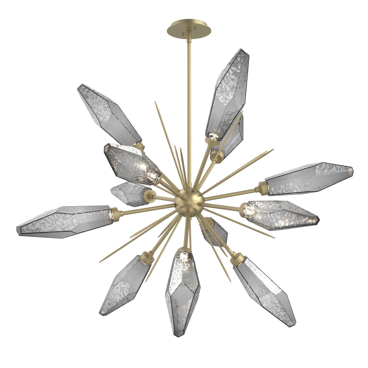 Hammerton Studio - CHB0050-0A-GB-CS-001-L1 - LED Starburst - Rock Crystal - Gilded Brass