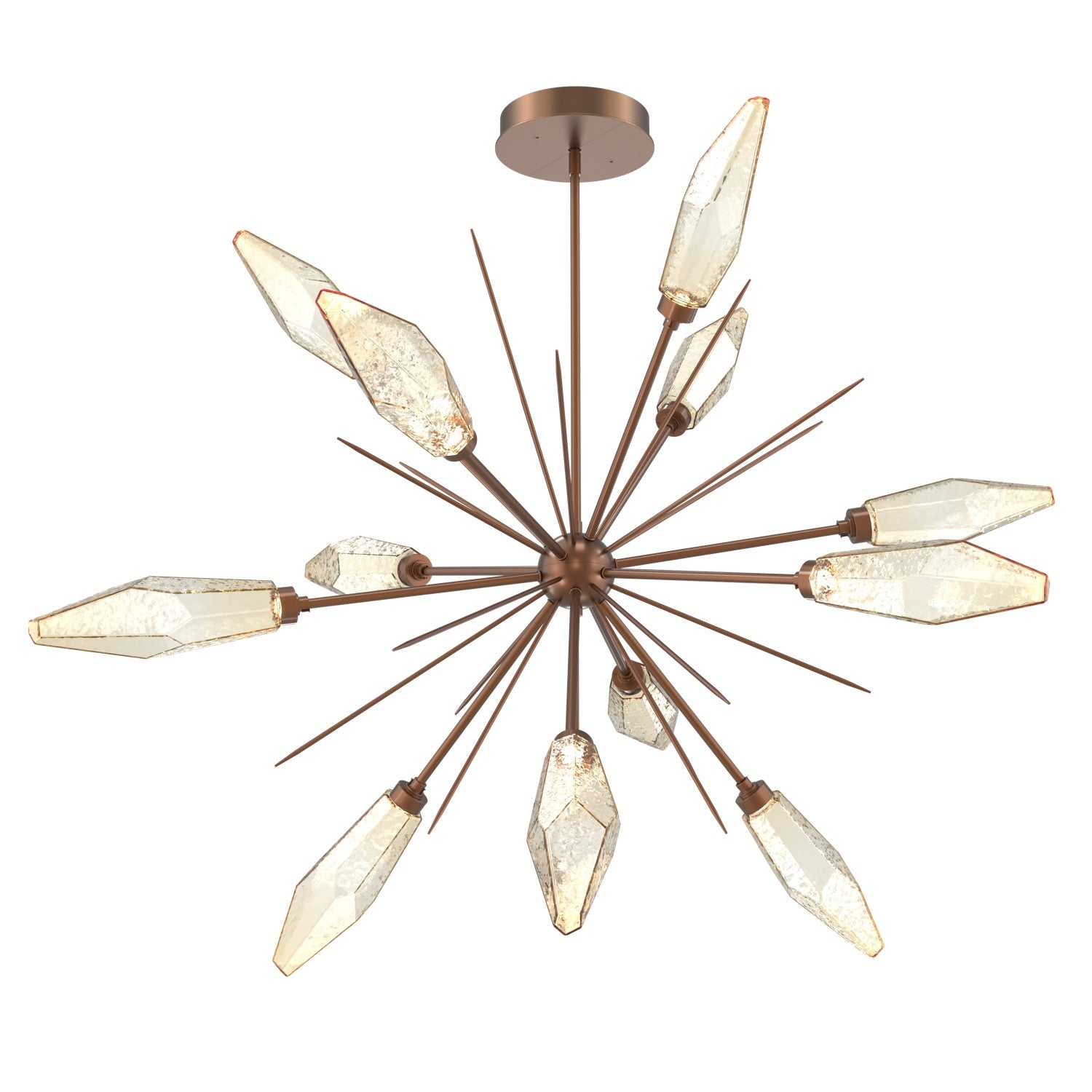 Hammerton Studio - CHB0050-0B-BB-CA-001-L1 - LED Lantern - Rock Crystal - Burnished Bronze