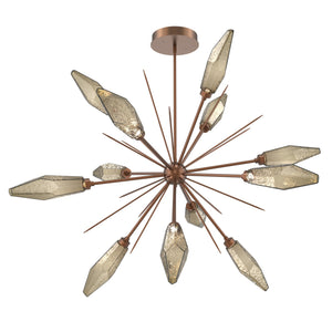 Hammerton Studio - CHB0050-0B-BB-CB-001-L3 - LED Lantern - Rock Crystal - Burnished Bronze