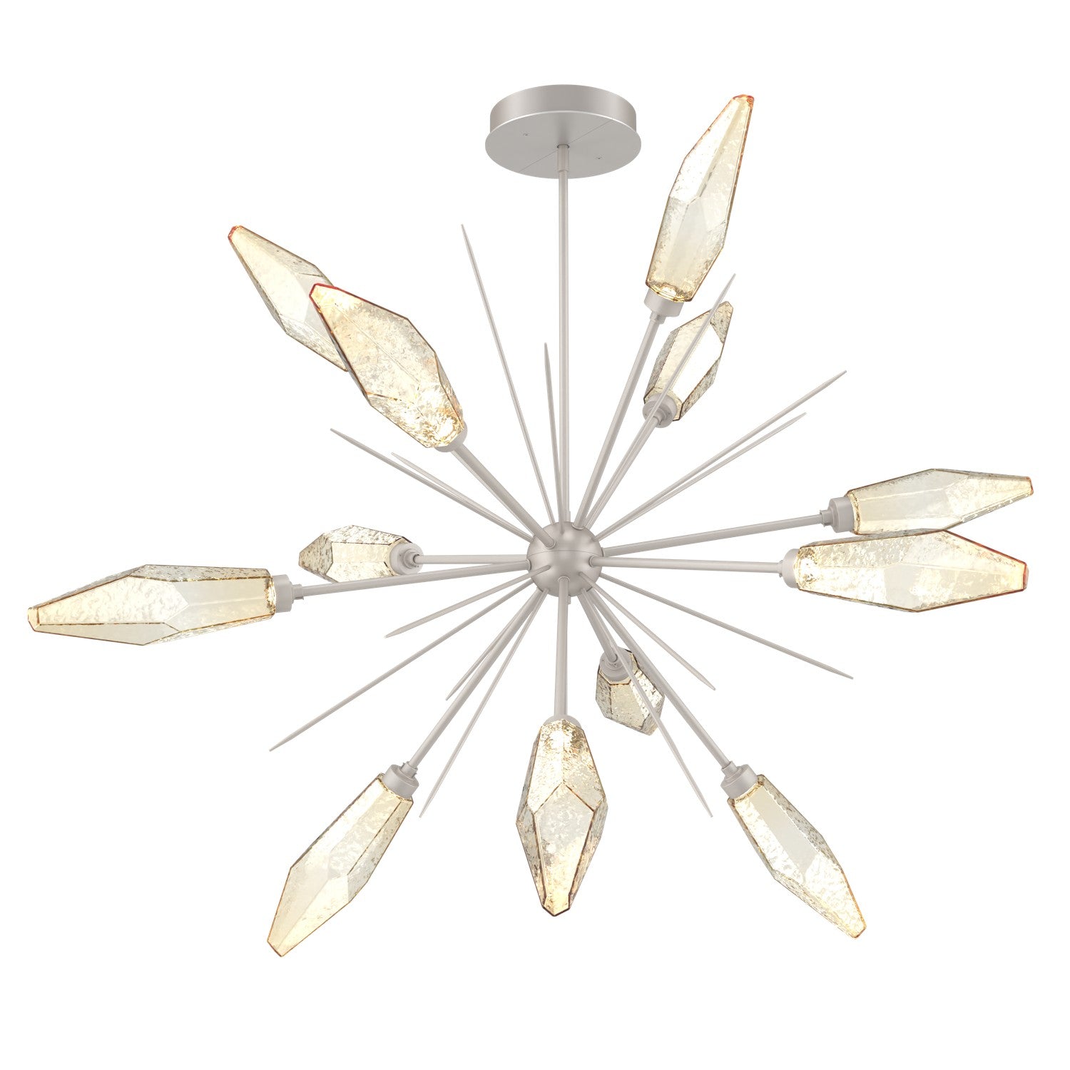 Hammerton Studio - CHB0050-0B-BS-CA-001-L3 - LED Lantern - Rock Crystal - Beige Silver