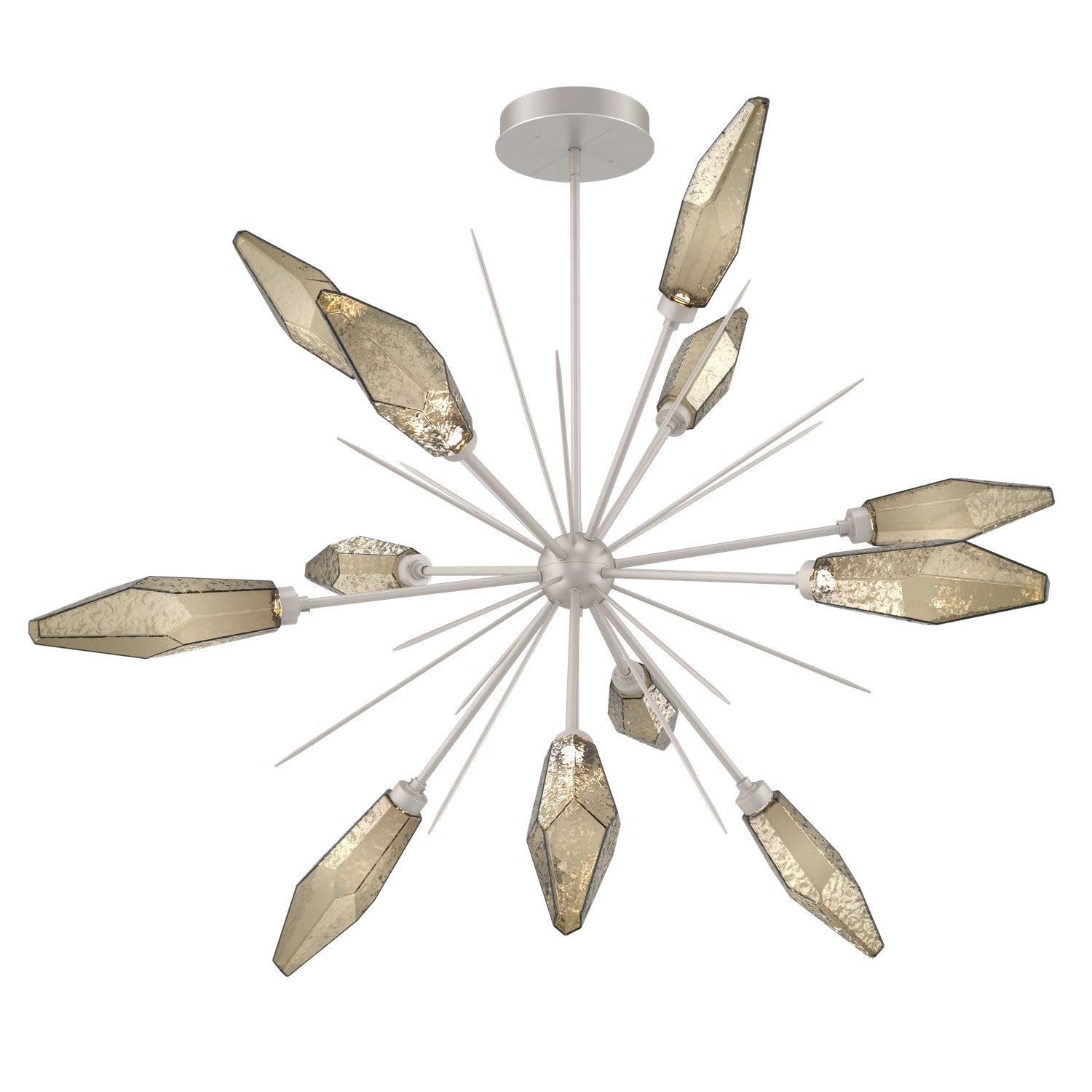 Hammerton Studio - CHB0050-0B-BS-CB-001-L3 - LED Lantern - Rock Crystal - Beige Silver