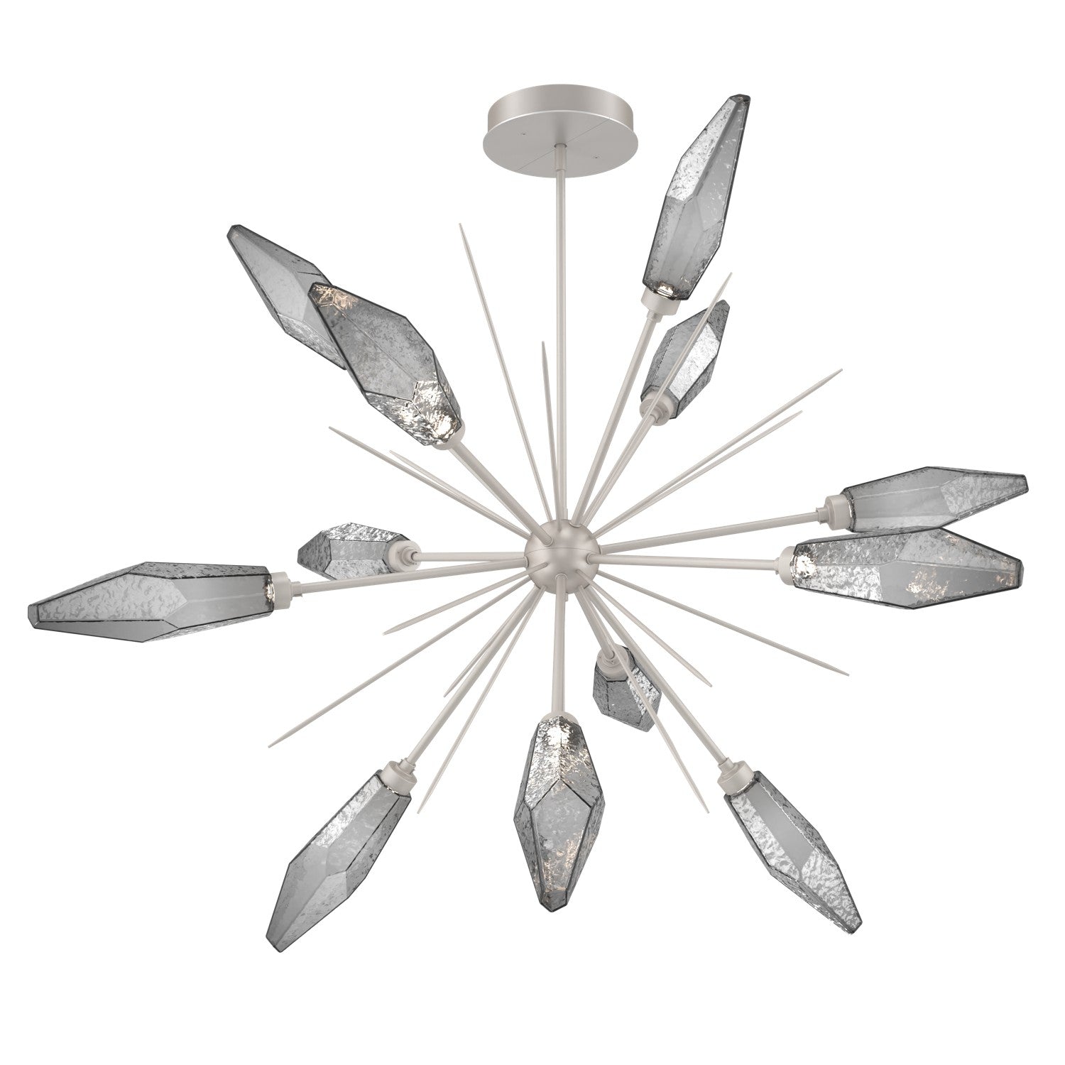 Hammerton Studio - CHB0050-0B-BS-CS-001-L3 - LED Lantern - Rock Crystal - Beige Silver