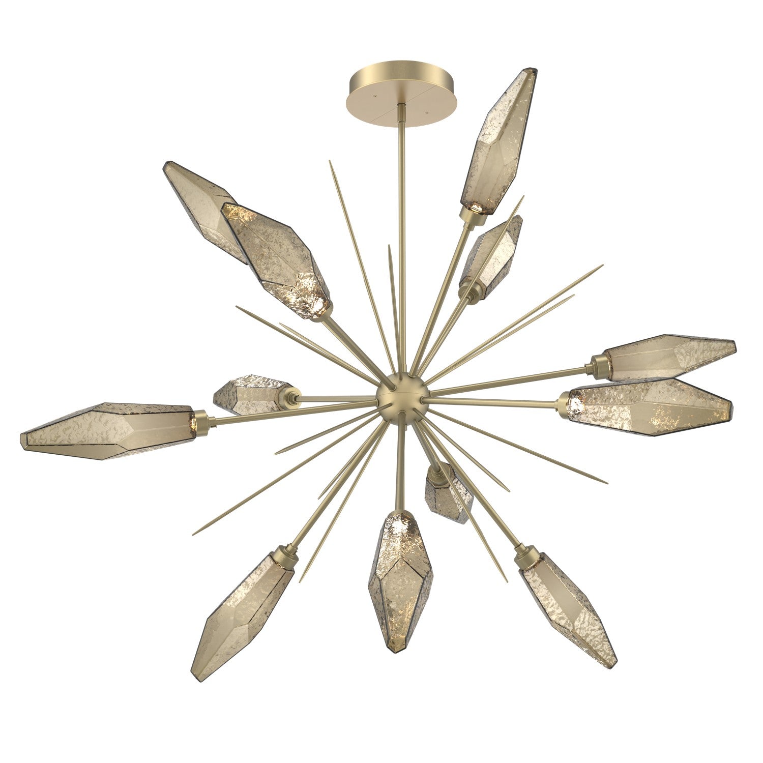 Hammerton Studio - CHB0050-0B-GB-CB-001-L1 - LED Starburst - Rock Crystal - Gilded Brass