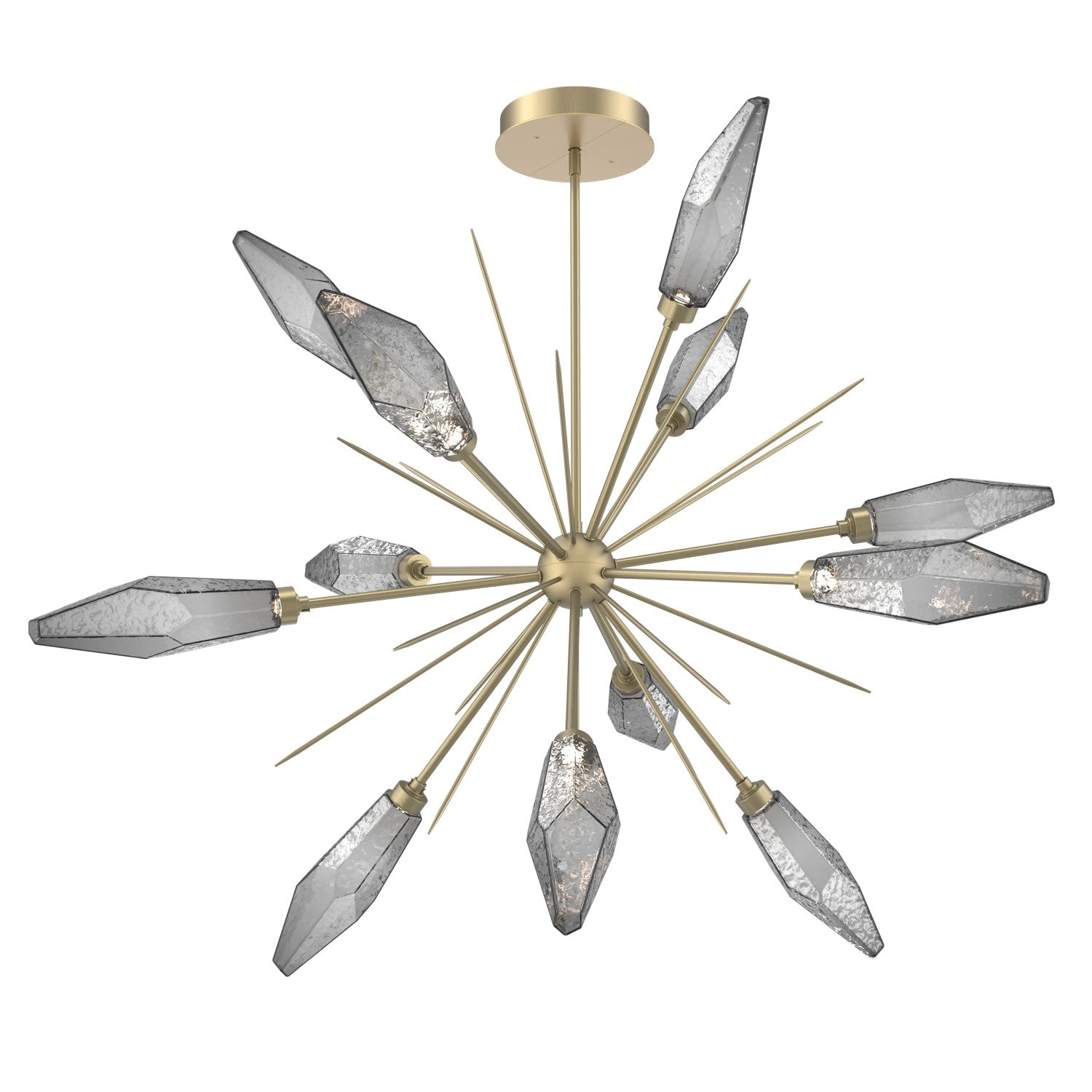 Hammerton Studio - CHB0050-0B-GB-CS-001-L3 - LED Lantern - Rock Crystal - Gilded Brass