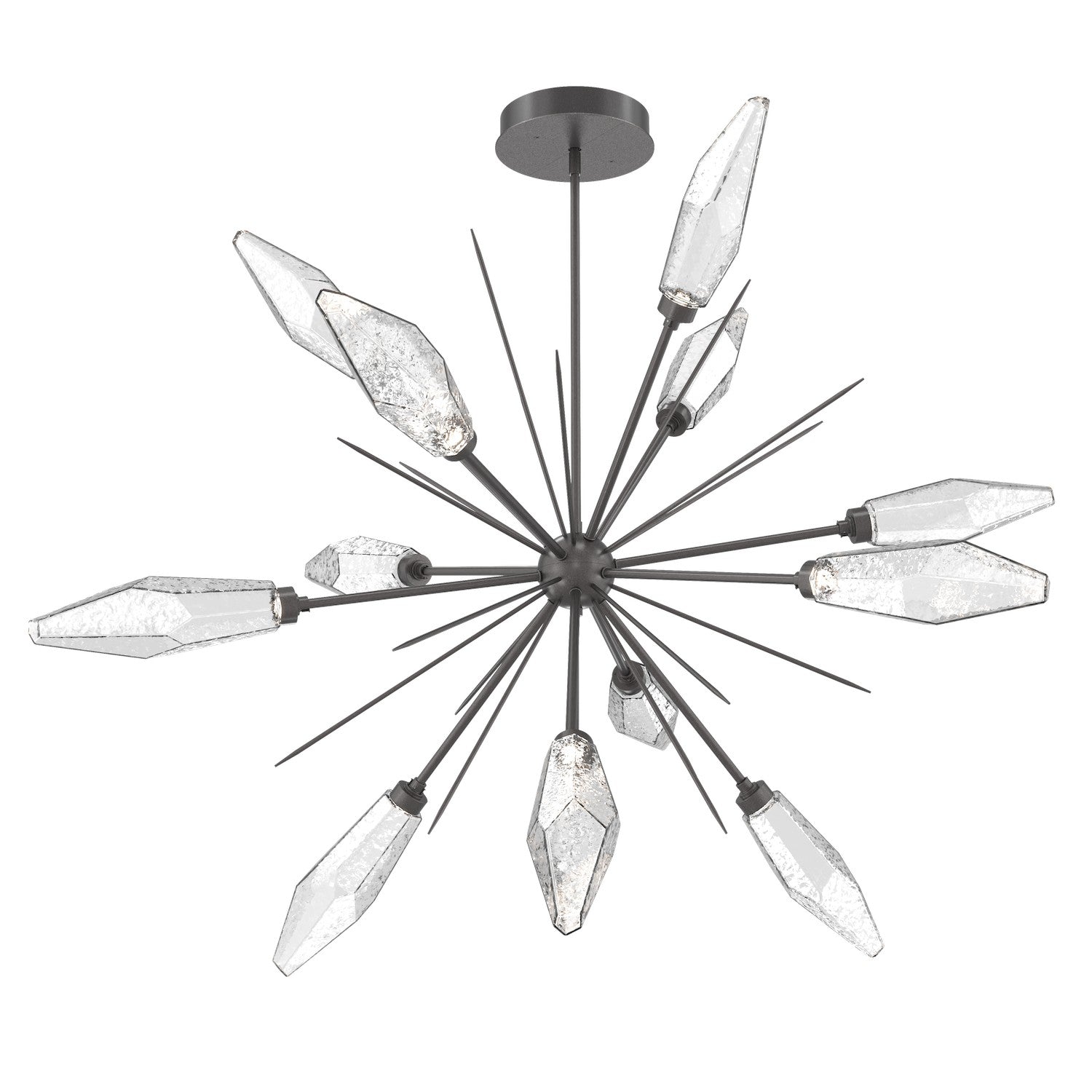 Hammerton Studio - CHB0050-0B-GP-CC-001-L3 - LED Lantern - Rock Crystal - Graphite