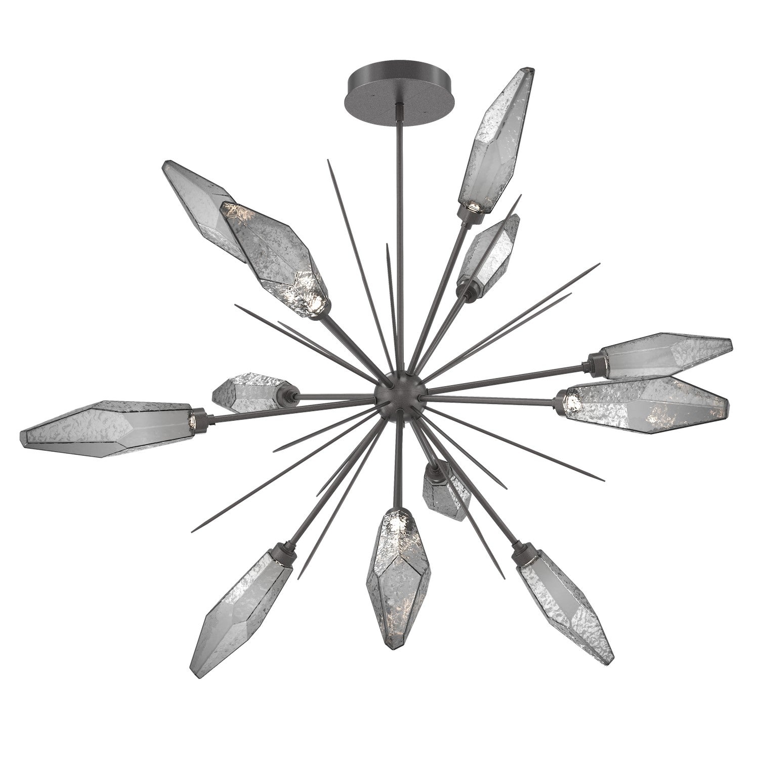 Hammerton Studio - CHB0050-0B-GP-CS-001-L1 - LED Lantern - Rock Crystal - Graphite