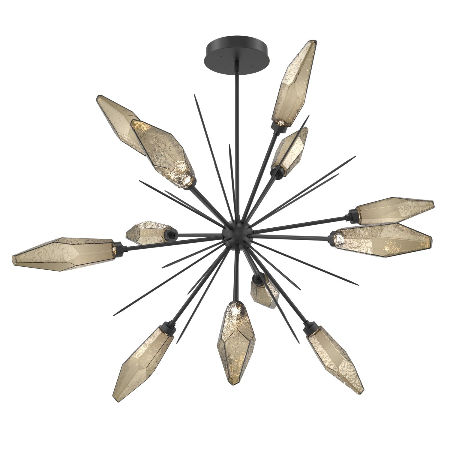 Hammerton Studio - CHB0050-0B-MB-CB-001-L3 - LED Lantern - Rock Crystal - Matte Black