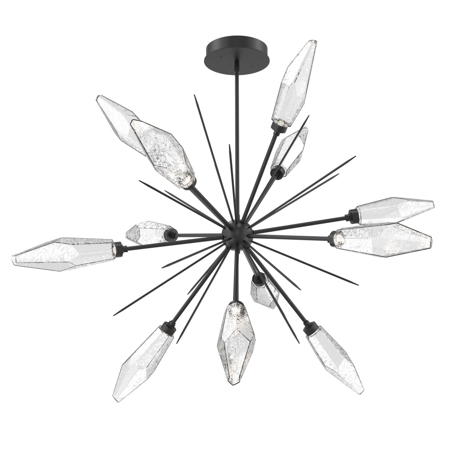 Hammerton Studio - CHB0050-0B-MB-CC-001-L3 - LED Lantern - Rock Crystal - Matte Black