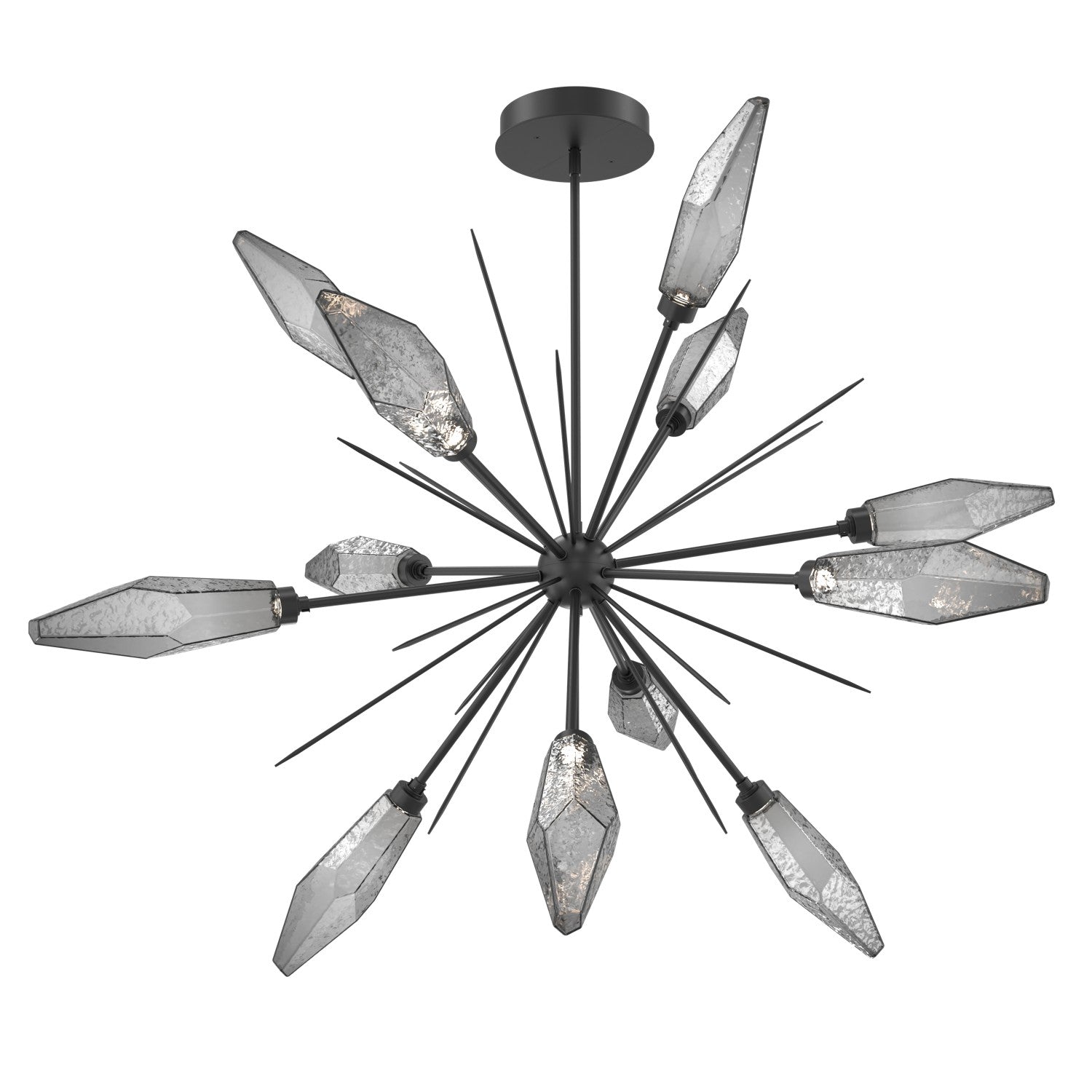 Hammerton Studio - CHB0050-0B-MB-CS-001-L3 - LED Lantern - Rock Crystal - Matte Black