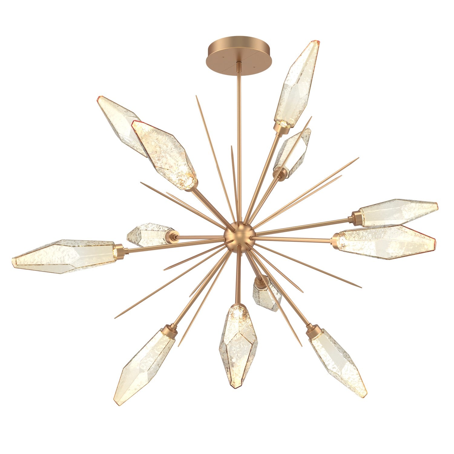 Hammerton Studio - CHB0050-0B-NB-CA-001-L3 - LED Lantern - Rock Crystal - Novel Brass