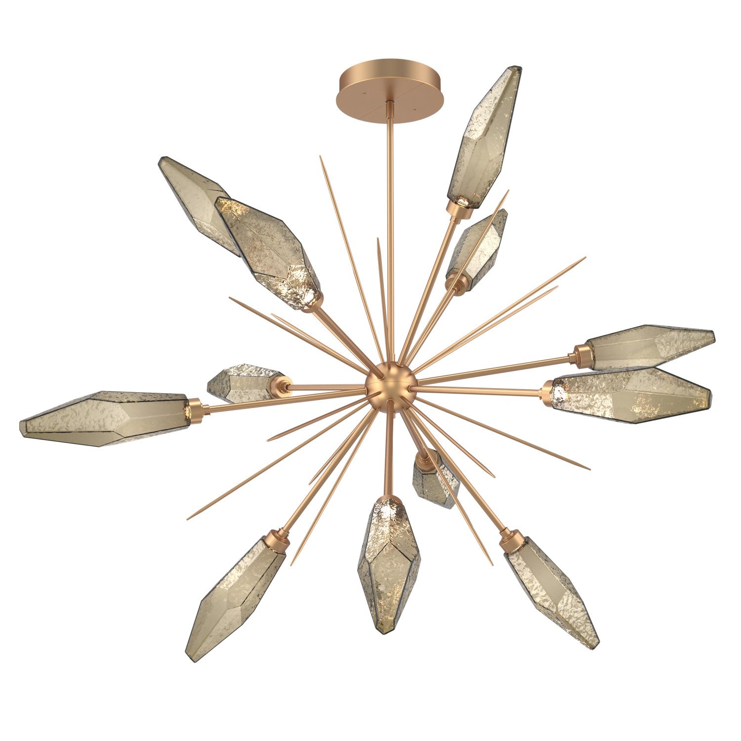 Hammerton Studio - CHB0050-0B-NB-CB-001-L3 - LED Lantern - Rock Crystal - Novel Brass