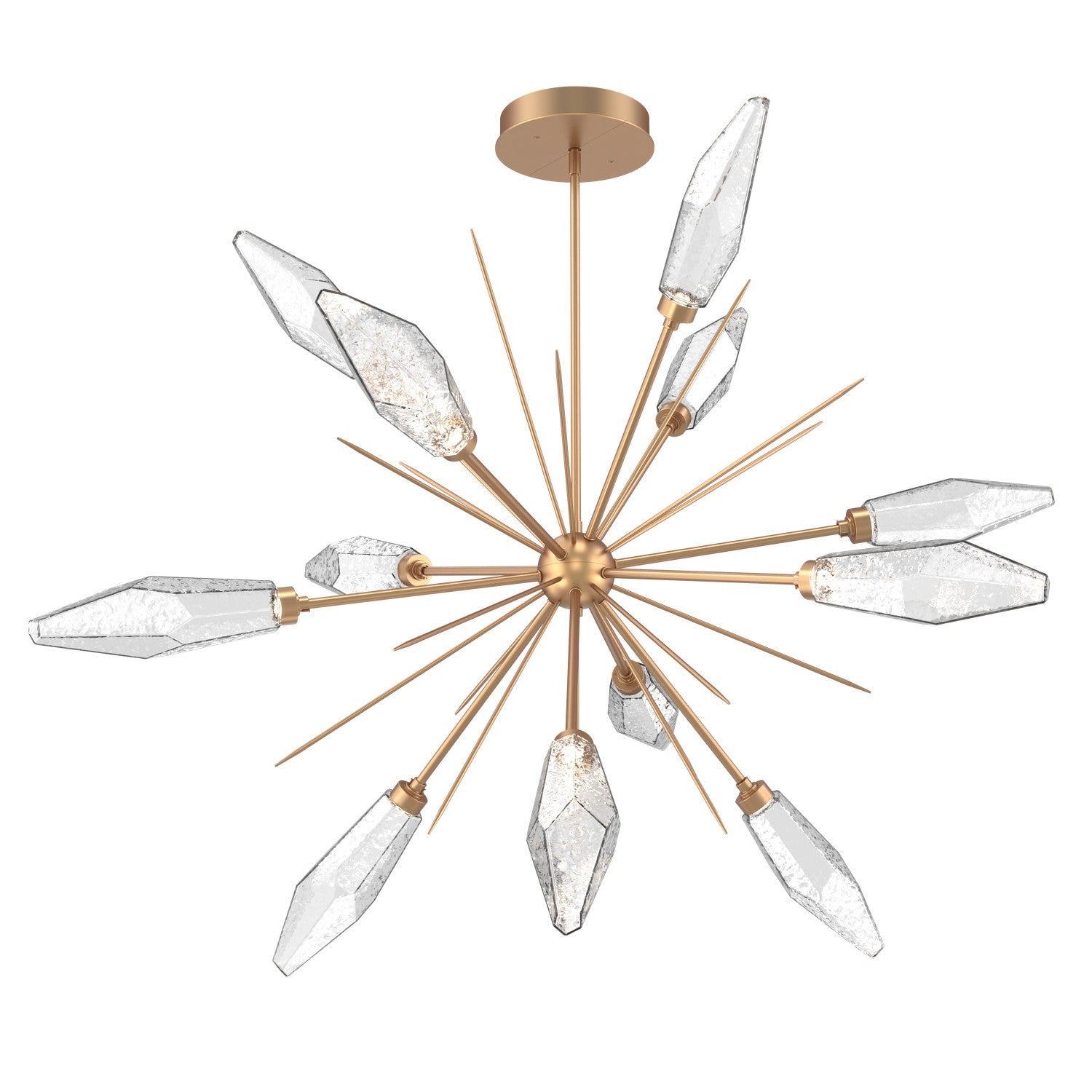 Hammerton Studio - CHB0050-0B-NB-CC-001-L3 - LED Lantern - Rock Crystal - Novel Brass