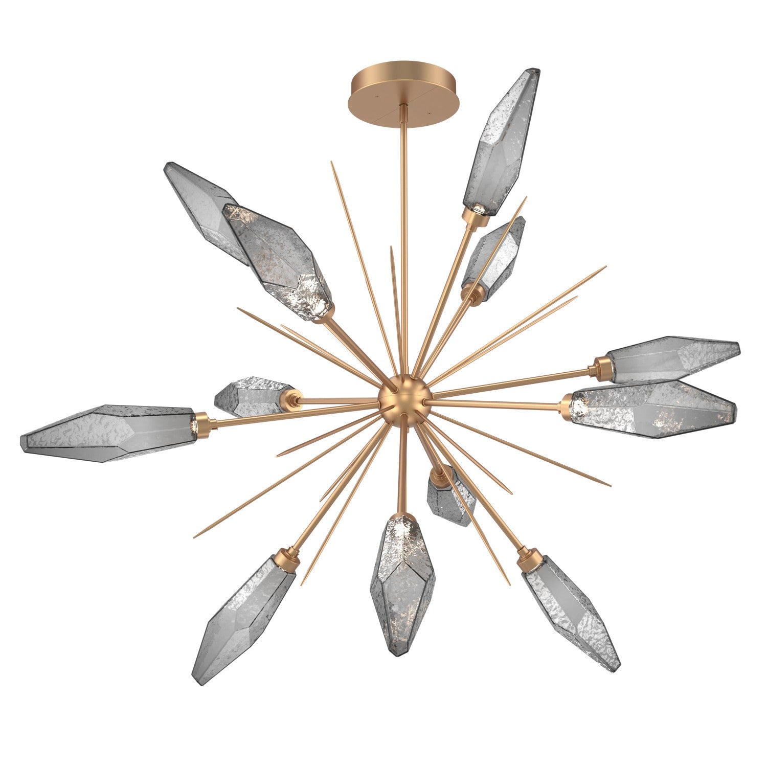 Hammerton Studio - CHB0050-0B-NB-CS-001-L3 - LED Lantern - Rock Crystal - Novel Brass