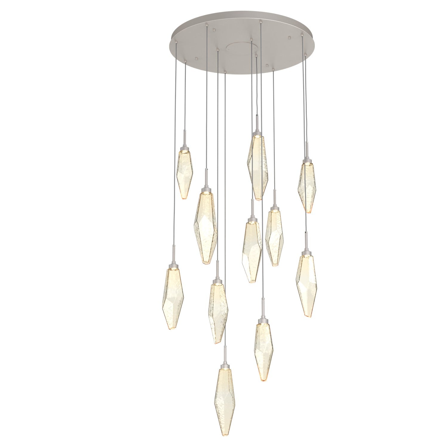 Hammerton Studio - CHB0050-11-BS-CA-C01-L1 - LED Pendant - Rock Crystal - Beige Silver