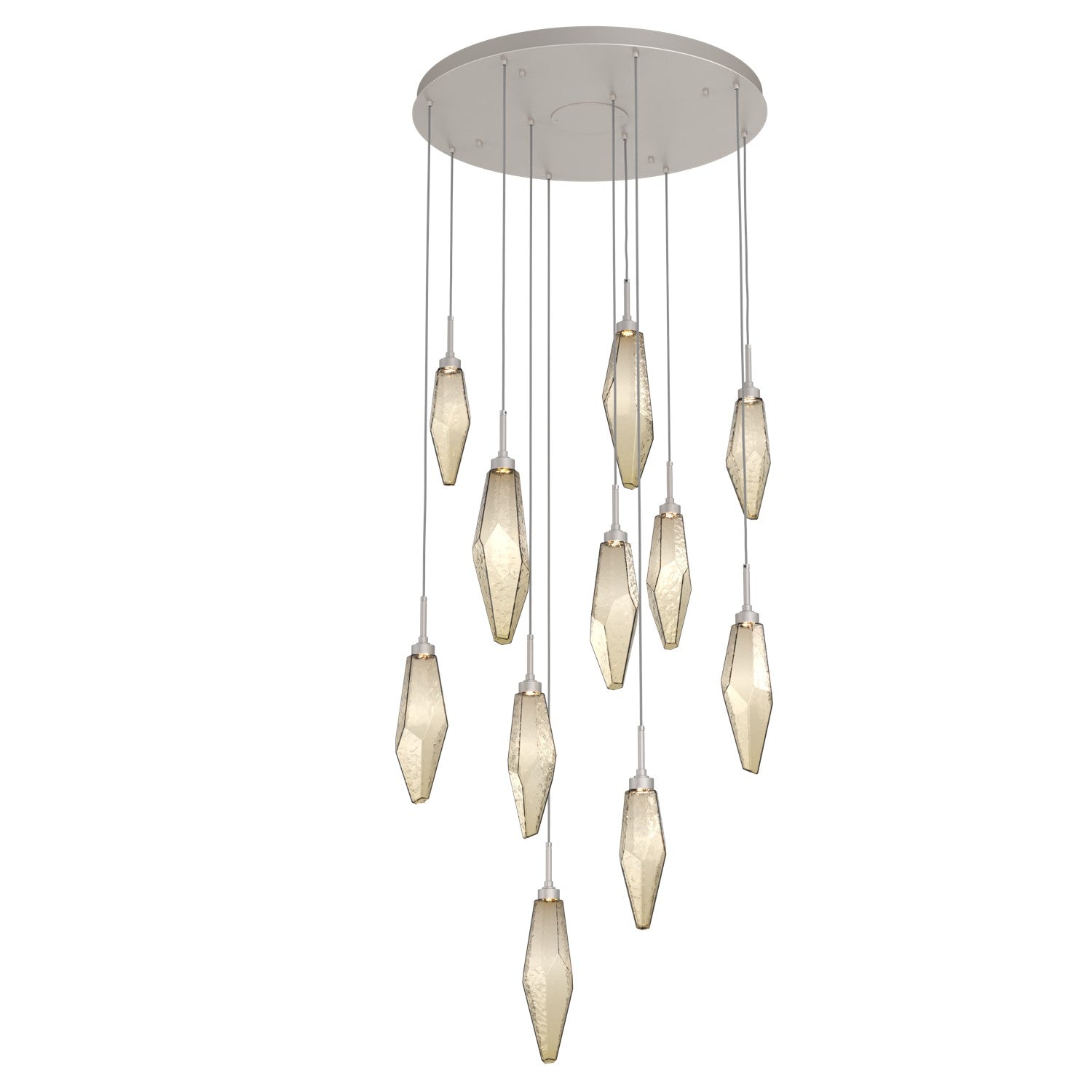 Hammerton Studio - CHB0050-11-BS-CB-C01-L1 - LED Pendant - Rock Crystal - Beige Silver