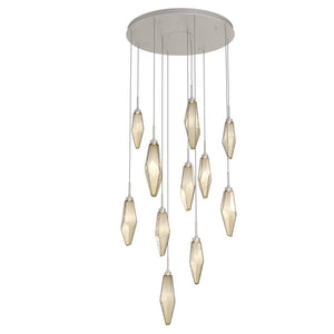 Hammerton Studio - CHB0050-11-BS-CB-C01-L1 - LED Pendant - Rock Crystal - Beige Silver