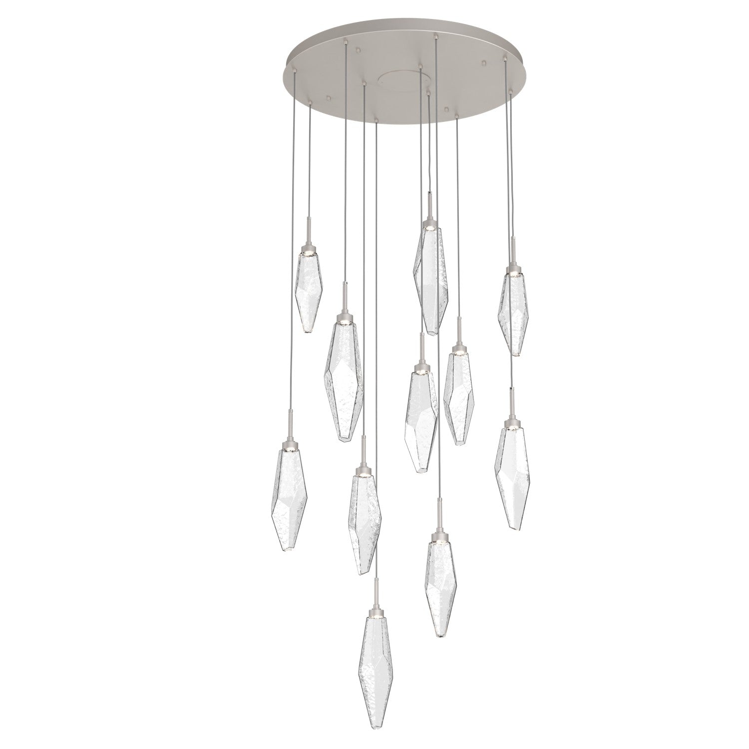 Hammerton Studio - CHB0050-11-BS-CC-C01-L1 - LED Pendant - Rock Crystal - Beige Silver