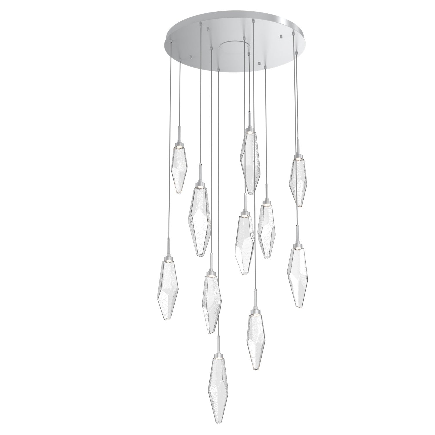 Hammerton Studio - CHB0050-11-CS-CC-C01-L1 - LED Pendant - Rock Crystal - Classic Silver