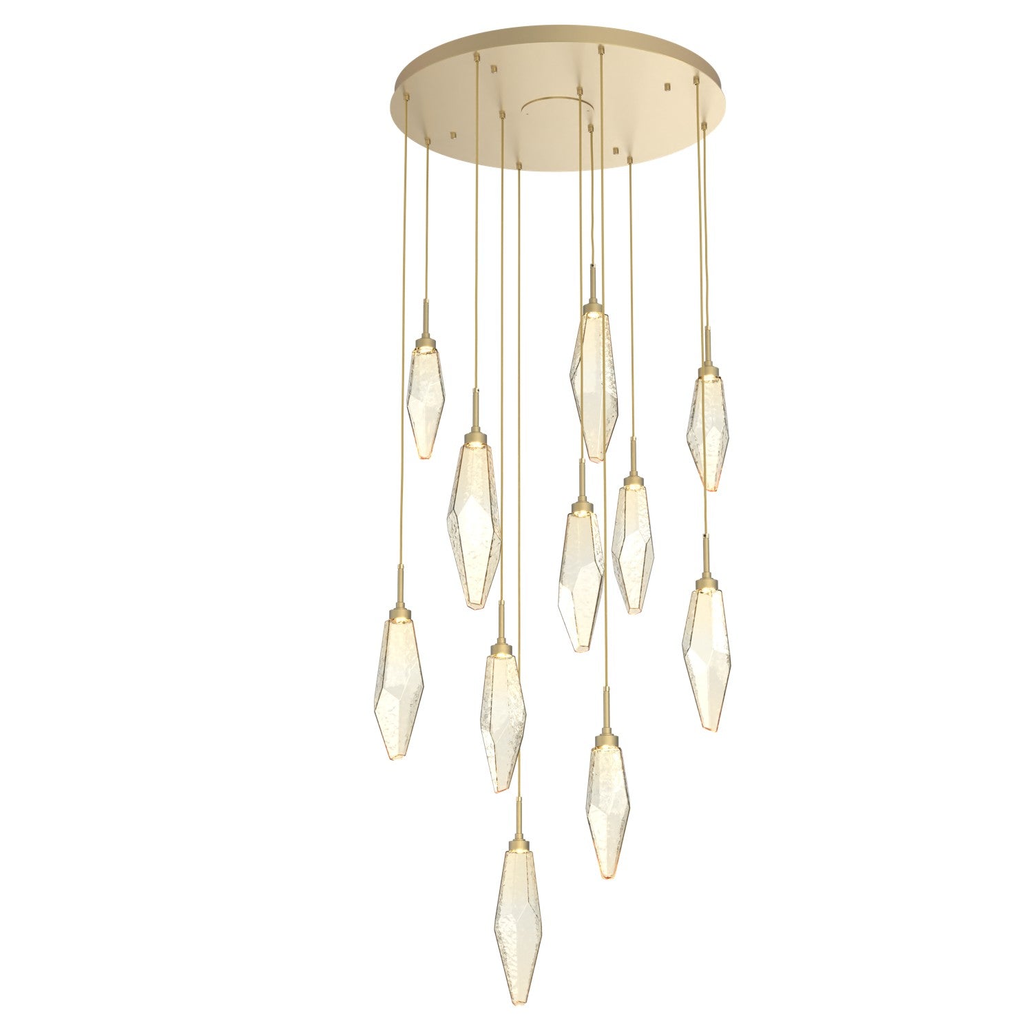 Hammerton Studio - CHB0050-11-GB-CA-C01-L1 - LED Pendant - Rock Crystal - Gilded Brass