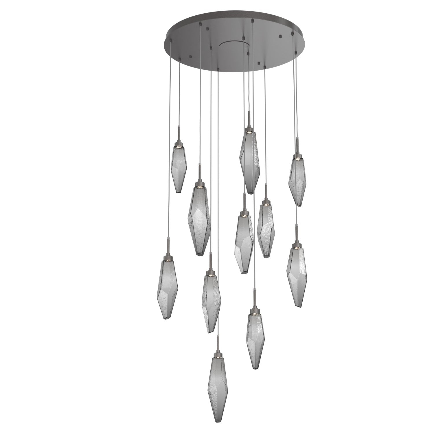 Hammerton Studio - CHB0050-11-GP-CS-C01-L1 - LED Pendant - Rock Crystal - Graphite