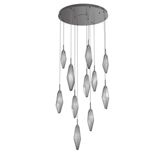 Hammerton Studio - CHB0050-11-GP-CS-C01-L3 - LED Pendant - Rock Crystal - Graphite