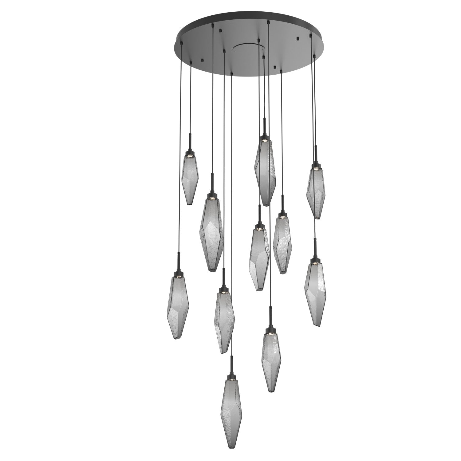 Hammerton Studio - CHB0050-11-MB-CS-C01-L3 - LED Pendant - Rock Crystal - Matte Black