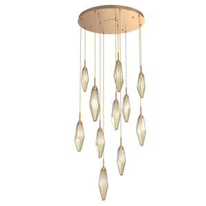 Hammerton Studio - CHB0050-11-NB-CB-C01-L1 - LED Pendant - Rock Crystal - Novel Brass