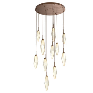 Hammerton Studio - CHB0050-11-RB-CA-C01-L1 - LED Pendant - Rock Crystal - Oil Rubbed Bronze