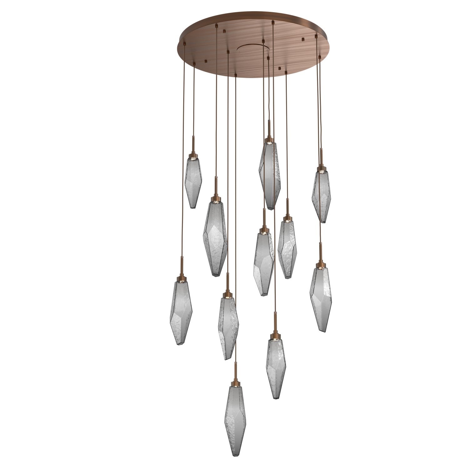 Hammerton Studio - CHB0050-11-RB-CS-C01-L1 - LED Pendant - Rock Crystal - Oil Rubbed Bronze