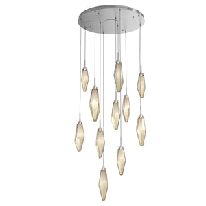 Hammerton Studio - CHB0050-11-SN-CB-C01-L1 - LED Pendant - Rock Crystal - Satin Nickel