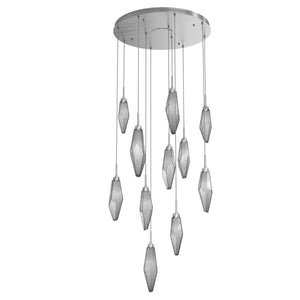 Hammerton Studio - CHB0050-11-SN-CS-C01-L1 - LED Pendant - Rock Crystal - Satin Nickel