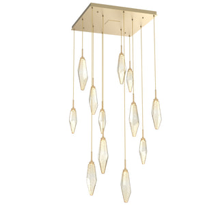 Hammerton Studio - CHB0050-12-GB-CA-C01-L1 - LED Pendant - Rock Crystal - Gilded Brass