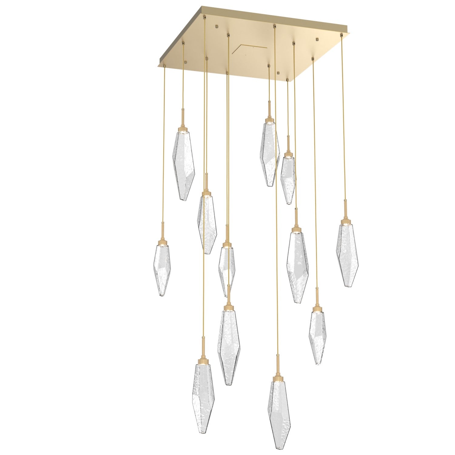 Hammerton Studio - CHB0050-12-GB-CC-C01-L1 - LED Pendant - Rock Crystal - Gilded Brass