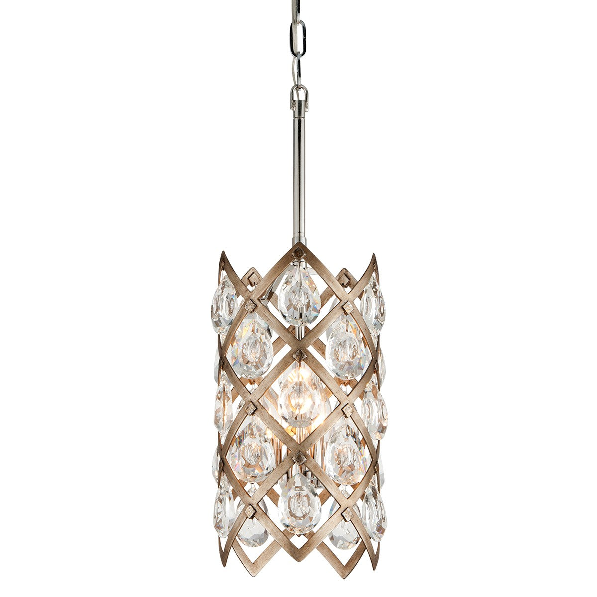 Corbett Lighting - 214-43-SGL/SS - Three Light Pendant - Tiara - Vienna Bronze