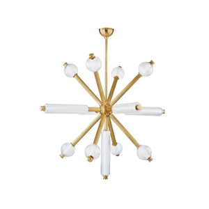 Corbett Lighting - 452-50-VB - LED Chandelier - Atom - Vintage Brass