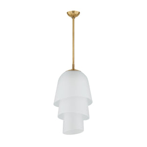 Corbett Lighting - 470-13-VB - One Light Pendant - Hela - Vintage Brass