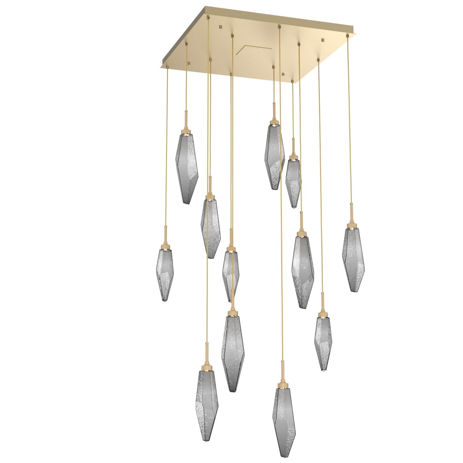 Hammerton Studio - CHB0050-12-GB-CS-C01-L1 - LED Pendant - Rock Crystal - Gilded Brass