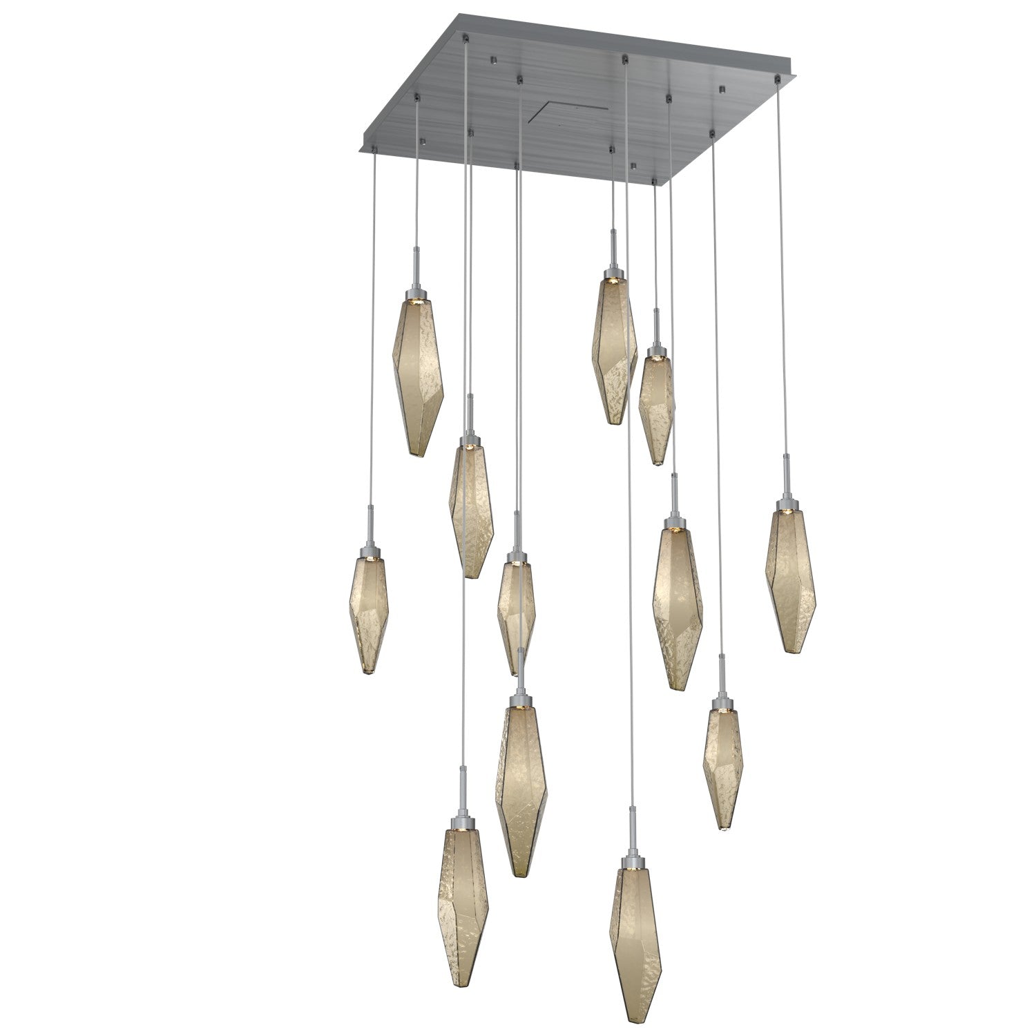 Hammerton Studio - CHB0050-12-GM-CB-C01-L1 - LED Pendant - Rock Crystal - Gunmetal