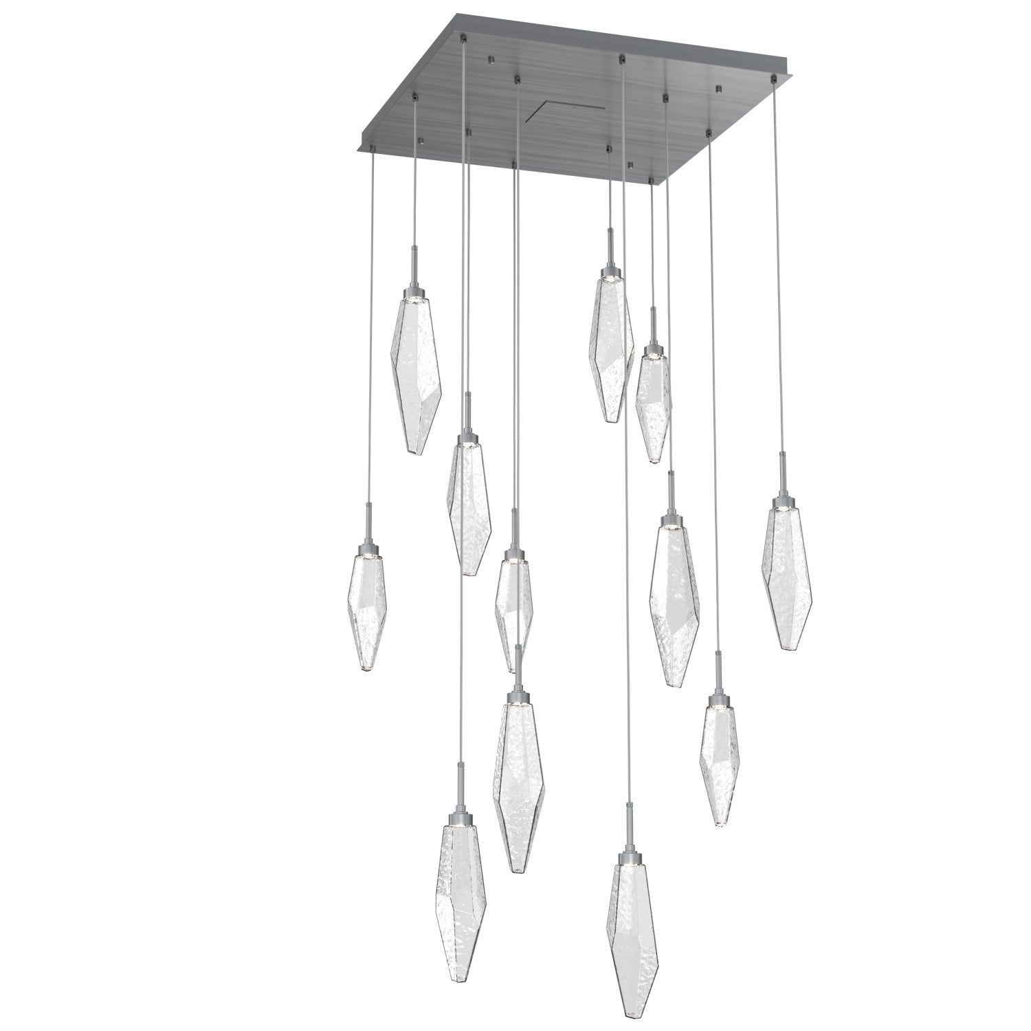 Hammerton Studio - CHB0050-12-GM-CC-C01-L1 - LED Pendant - Rock Crystal - Gunmetal