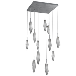 Hammerton Studio - CHB0050-12-GM-CS-C01-L1 - LED Pendant - Rock Crystal - Gunmetal